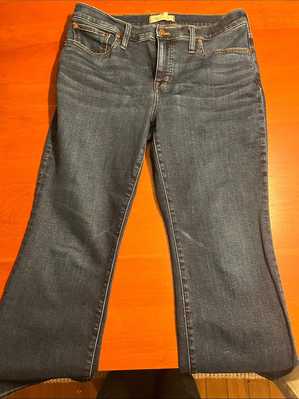 Madewell Dark Blue Flare Jeans